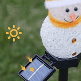 Bonhomme de Neige Lumineux Noel Lampe Jardin Eclairage Lumière Spot Deco