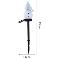 Bonhomme de Neige Lumineux Noel Lampe Jardin Eclairage Lumière Spot Deco
