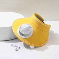 Casquette Visière avec Ventilateur Portatif Intégré Mode Accessoire