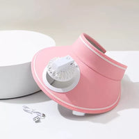 Casquette Visière avec Ventilateur Portatif Intégré Mode Accessoire