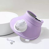 Casquette Visière avec Ventilateur Portatif Intégré Mode Accessoire