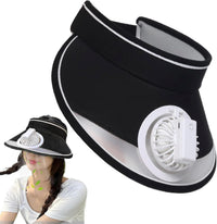 Casquette Visière avec Ventilateur Portatif Intégré Mode Accessoire