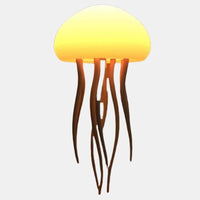 Lampe Méduse de Chevet ou Bureau Lumière Créative Design Jelly Light
