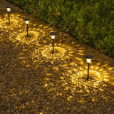 Lampe de Jardin Eclairage Lumière Cercle Rond Spot Lumineux Chemin