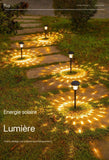 Lampe de Jardin Eclairage Lumière Cercle Rond Spot Lumineux Chemin