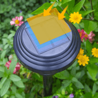 Lampe de Jardin Eclairage Lumière Cercle Rond Spot Lumineux Chemin