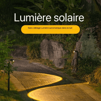 Lampes de Jardin Eclairage Lumière Spot Lumineux Chemin Energie Solaire