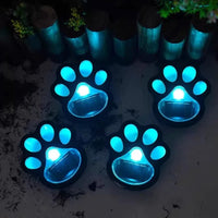 Pattes de Chat Energie Solaire Coussinet Eclairage Lumiere Mignon