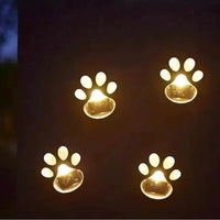 Pattes de Chat Energie Solaire Coussinet Eclairage Lumiere Mignon